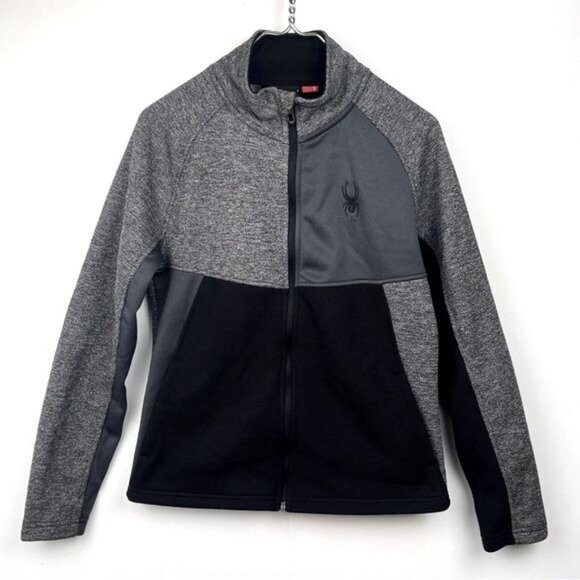 SPYDER Color-Block Full-Zip Gray jacket Small - Picture 9 of 9